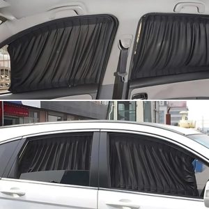2Pcs Rideau glissé de fenêtre Protection UV pour Voiture  – ستار نوافذ جانبية في السيارة